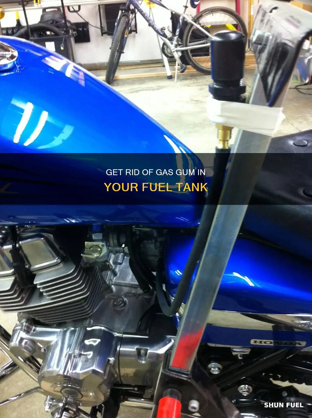 how to remove gas gum from fuel tank