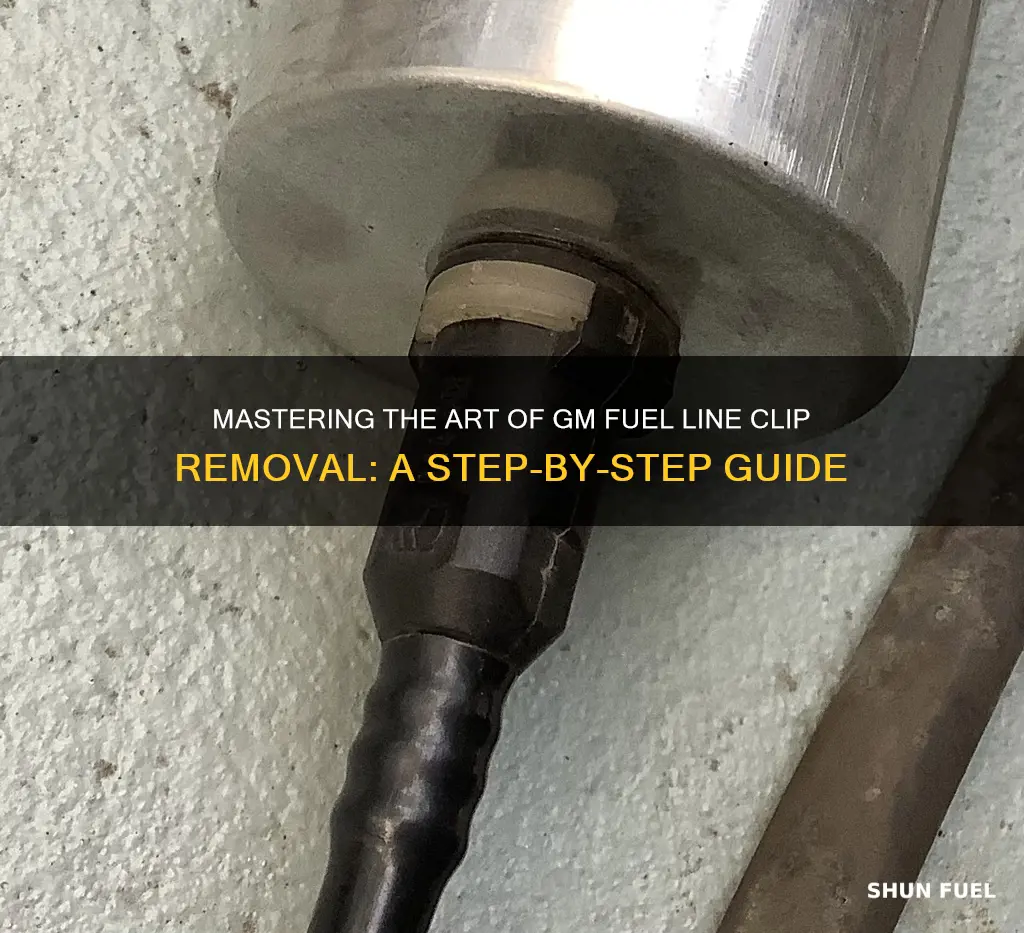 how to remove gm fuel line clips