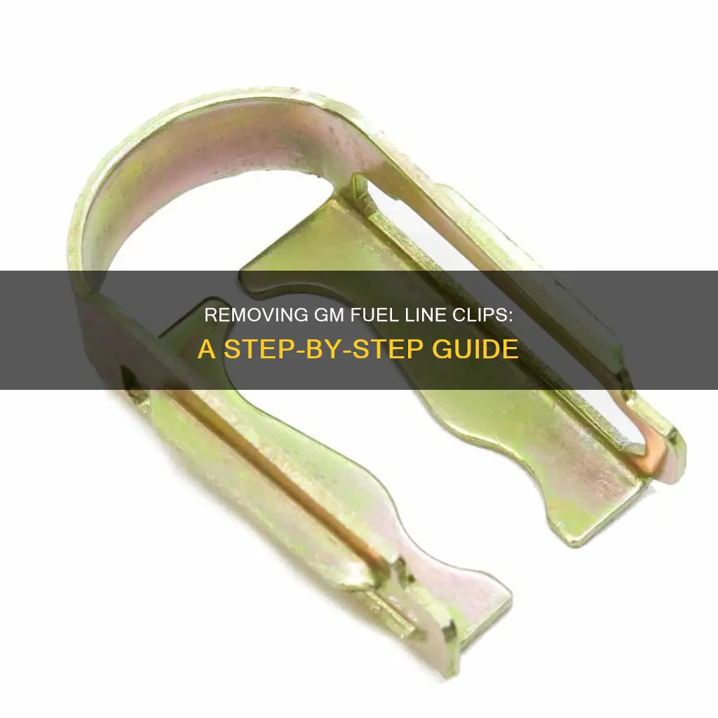 how to remove gm fuel line clips