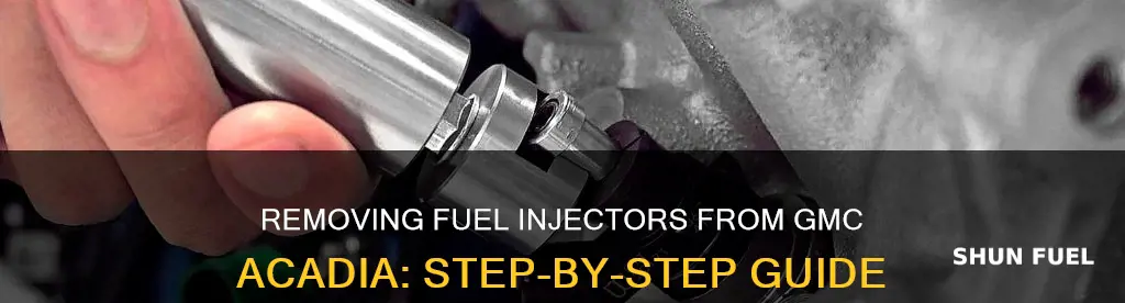 how to remove gmc acadia fuel injectors