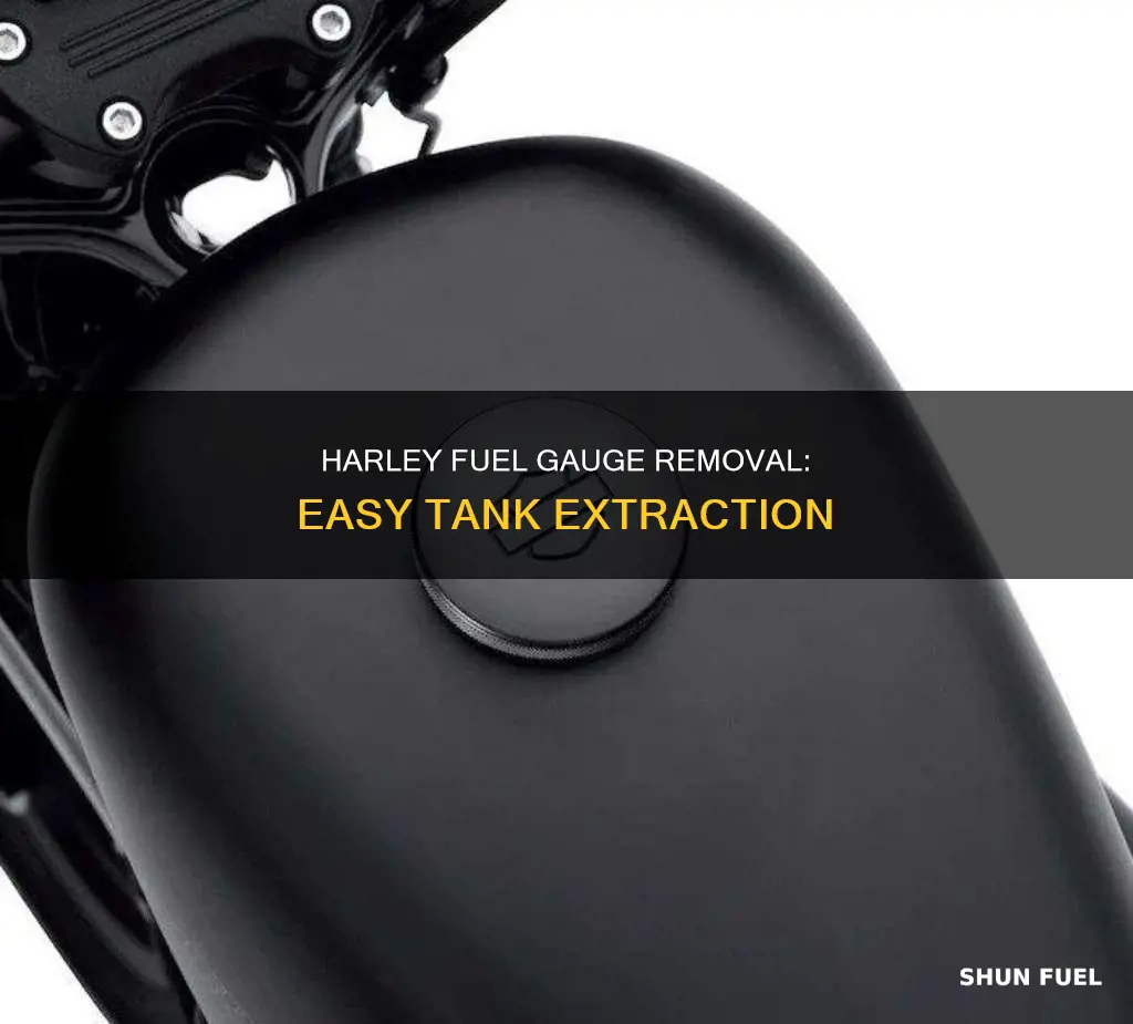 how to remove harley fuel gauge from tank