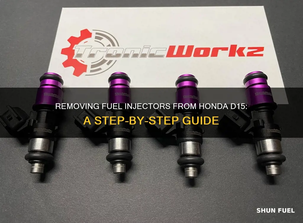 how to remove honda d15 fuel injectors