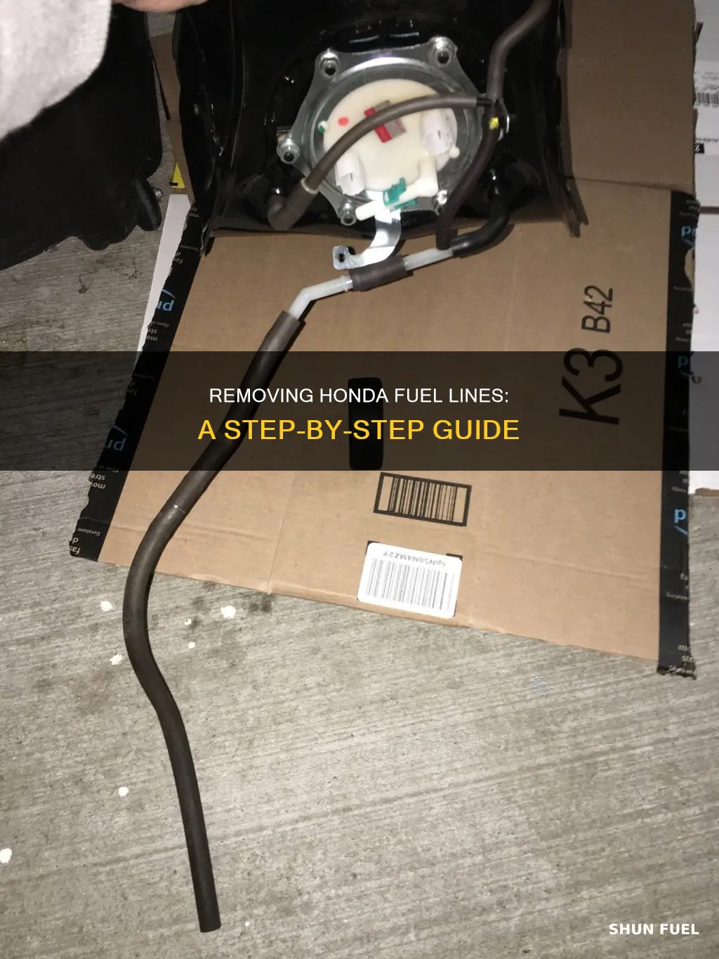how to remove honda fuel line