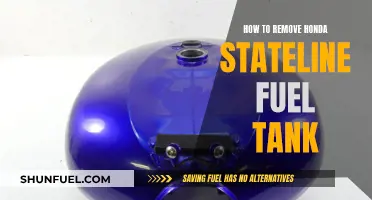 Efficiently Removing the Fuel Tank of a Honda Stateline