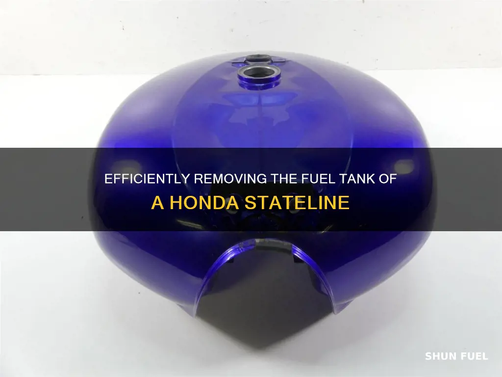 how to remove honda stateline fuel tank