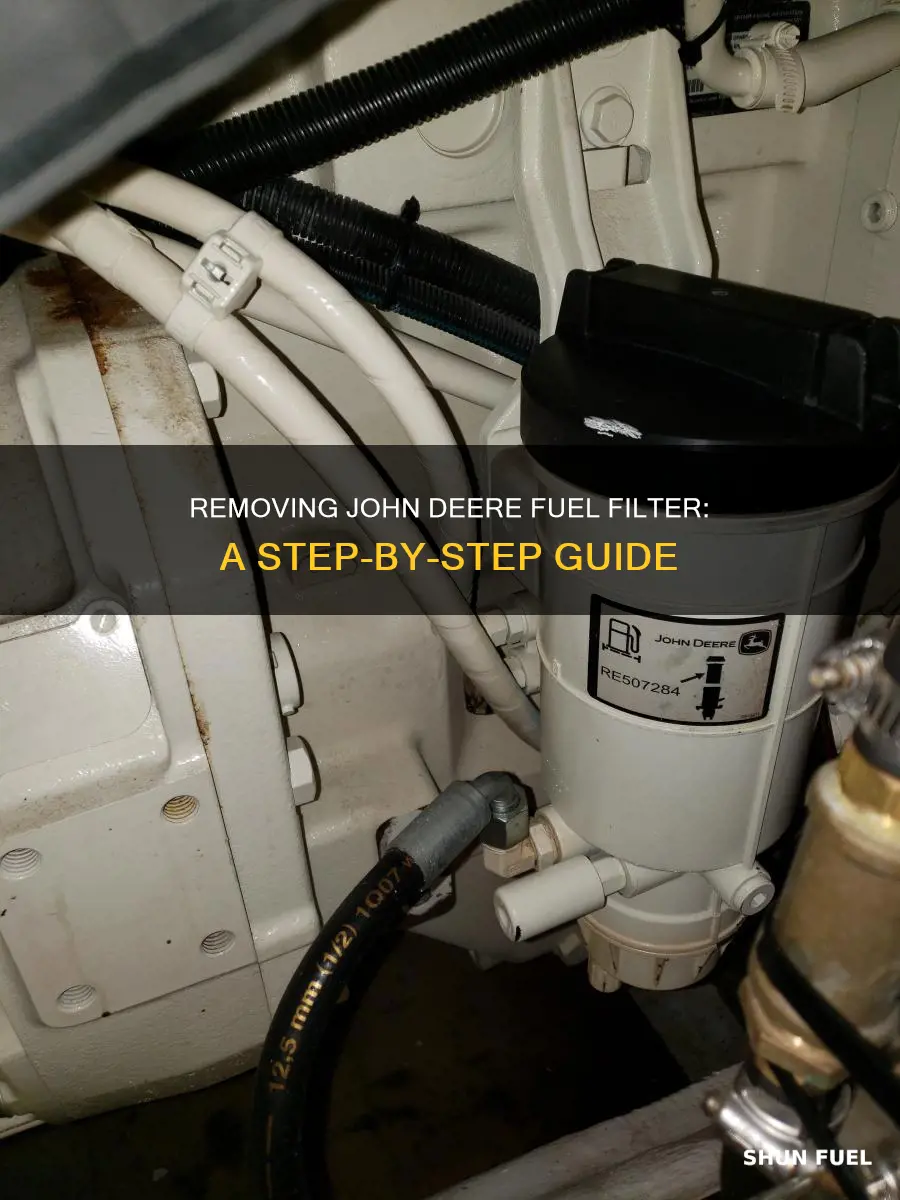 how to remove john deere fuel filter