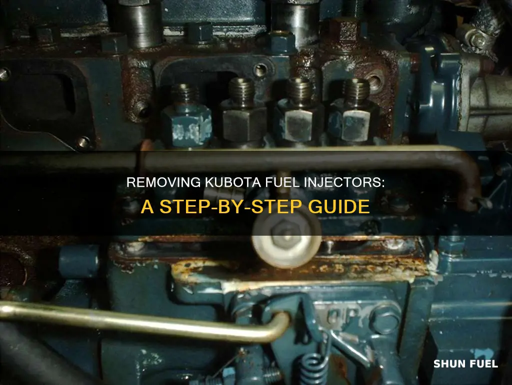 how to remove kubota fuel injectors