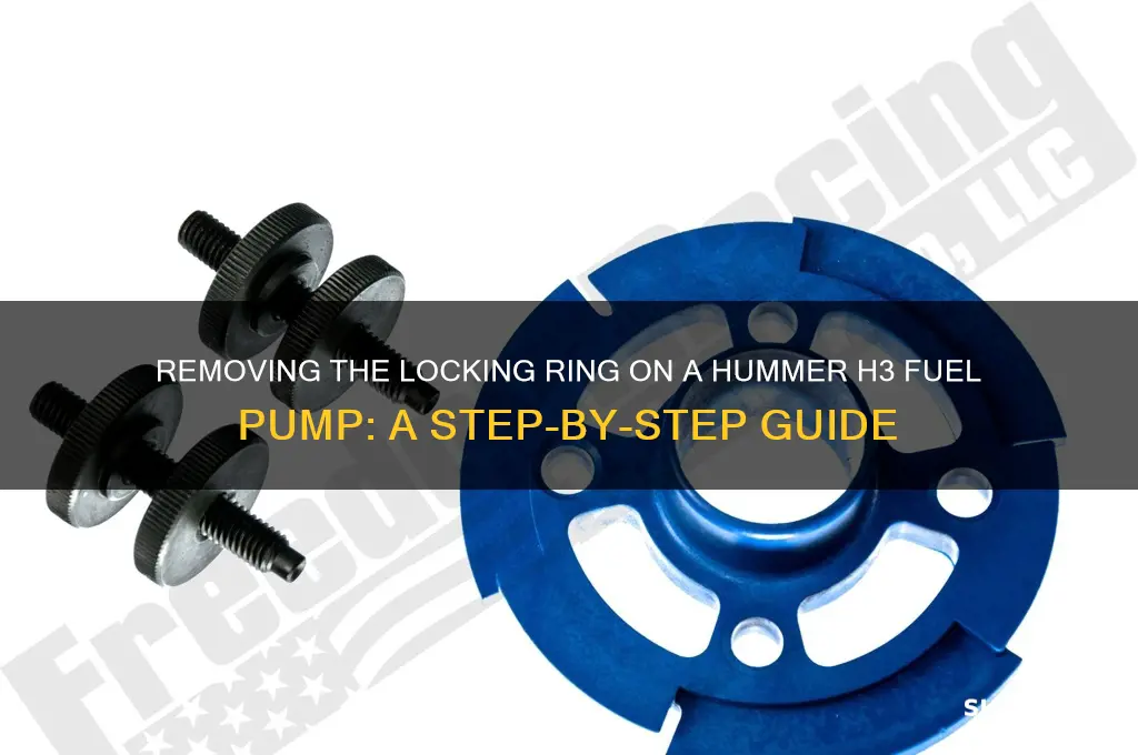 how to remove locking ring fuel pump hummer h3