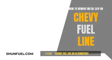 Removing Metal Clips: Chevy Fuel Line Maintenance