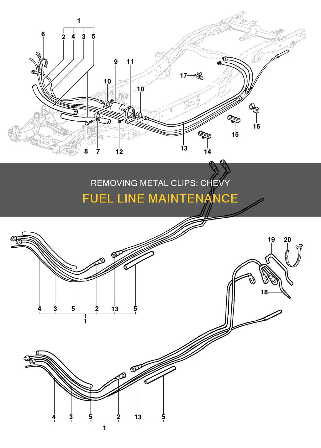 how to remove metal clip on chevy fuel line