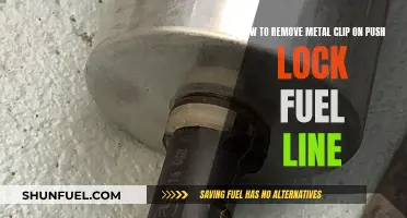 Removing Metal Clips: Push Lock Fuel Line Guide