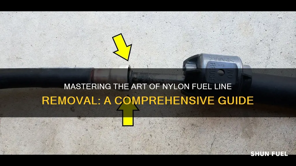 how to remove nylon fuel line