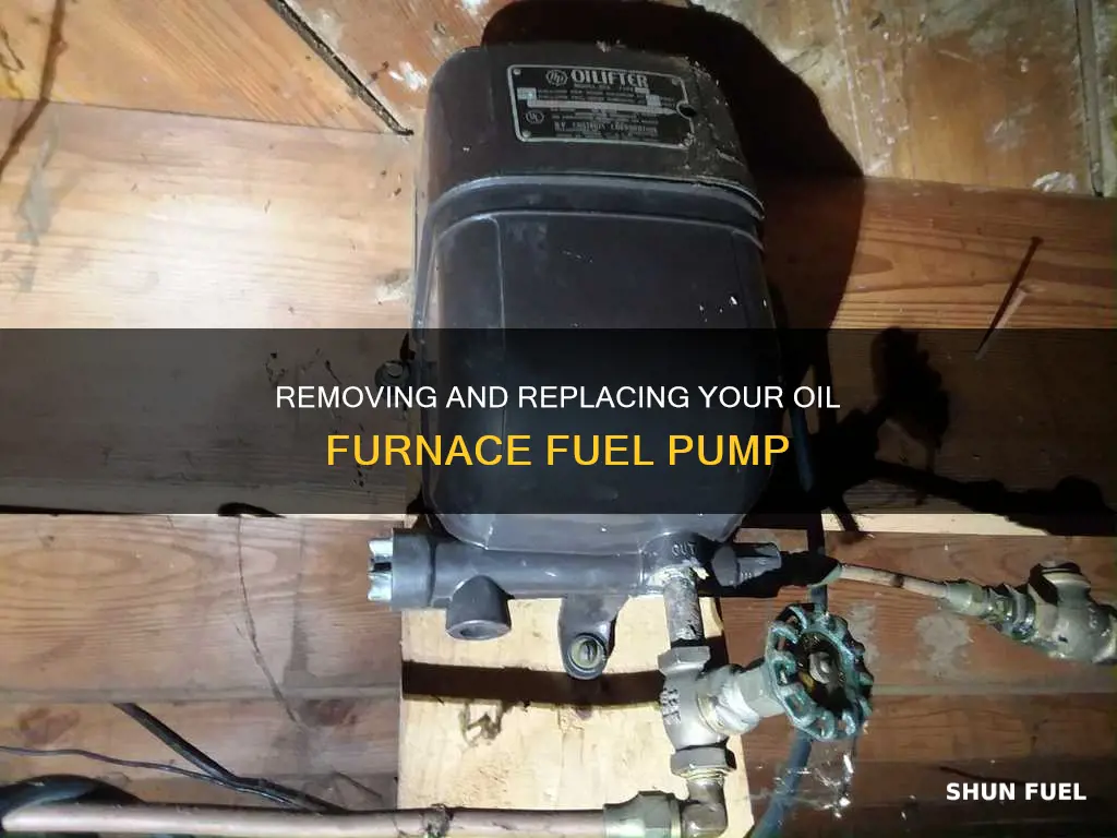 how to remove oil furnace fuel pump replacement