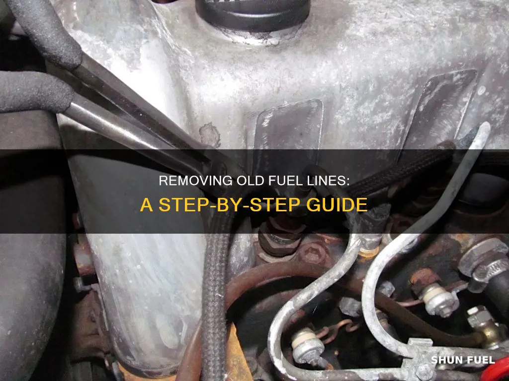 how to remove old fuel lines