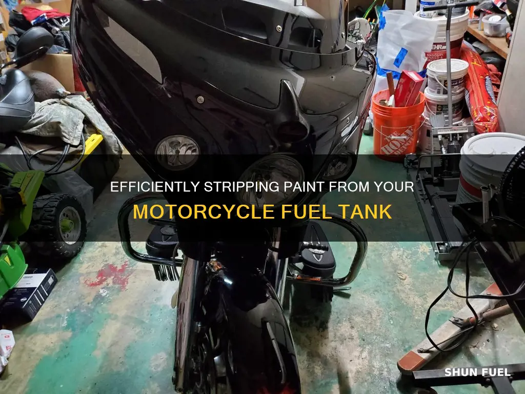 how to remove paint from a motorcycle fuel tank