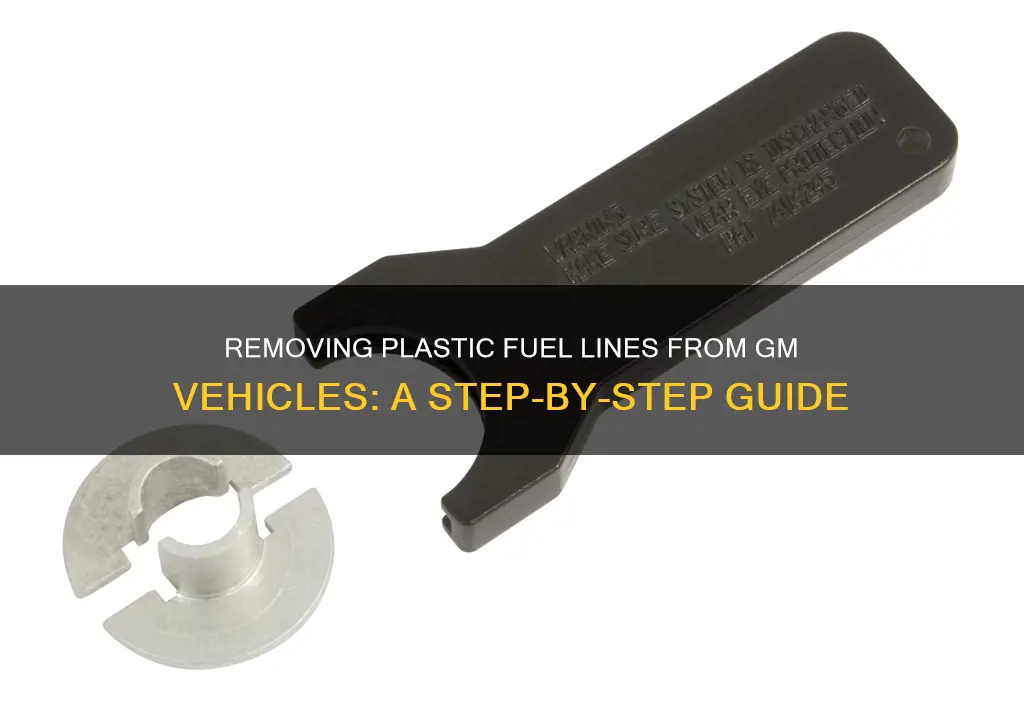 how to remove plastic fuel lines from gm vehicles