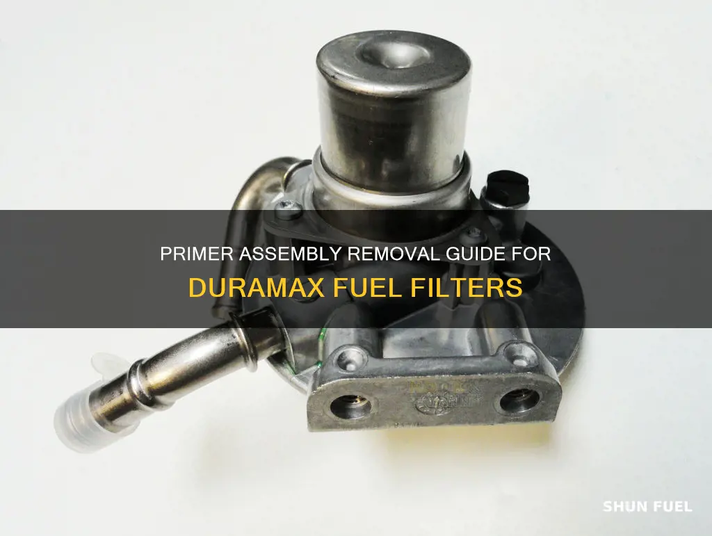 how to remove primer assembly from fuel filter duramax