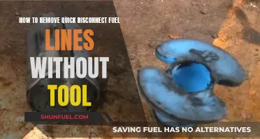 Removing Quick-Disconnect Fuel Lines: A Tool-Free Approach
