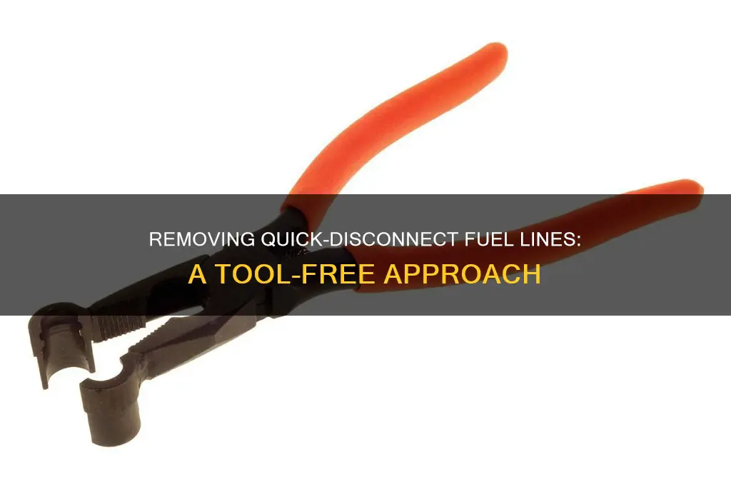 how to remove quick disconnect fuel lines without tool