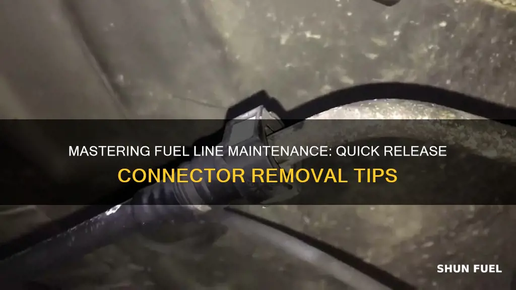 how to remove quick release fuel line connectors