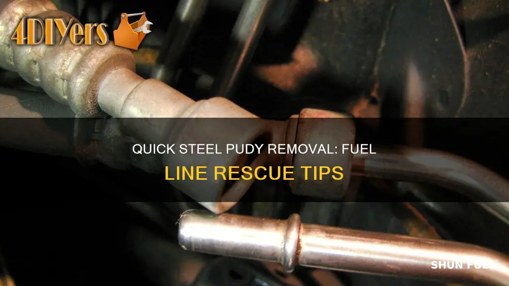 how to remove quick steel puddy from fuel line