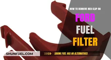 Efficiently Removing Ford Fuel Filter's Red Clip