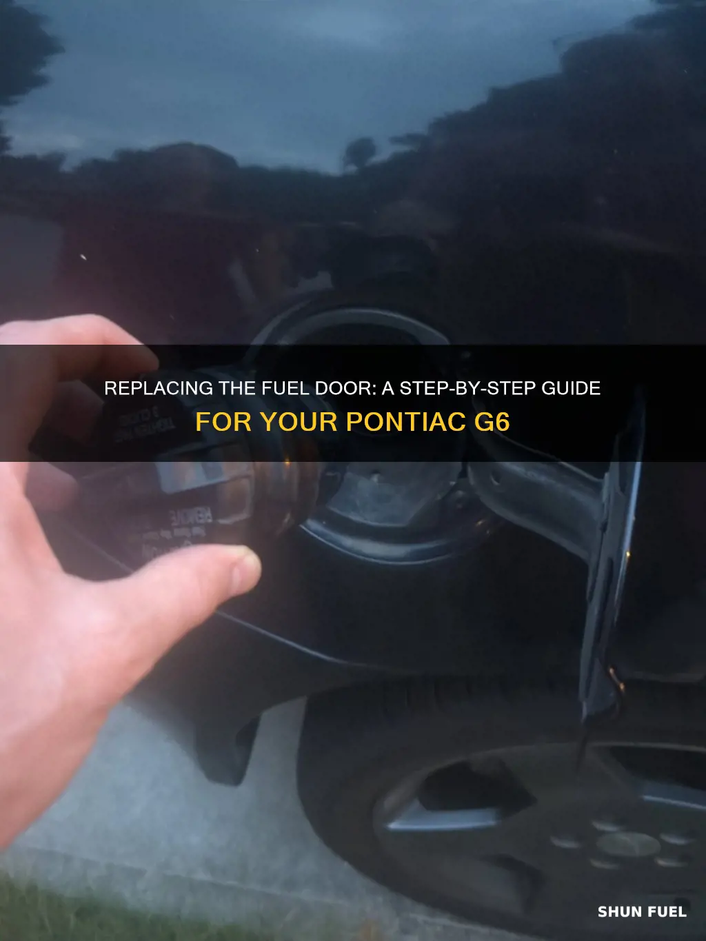 how to remove replace pontiac g6 gas fuel door