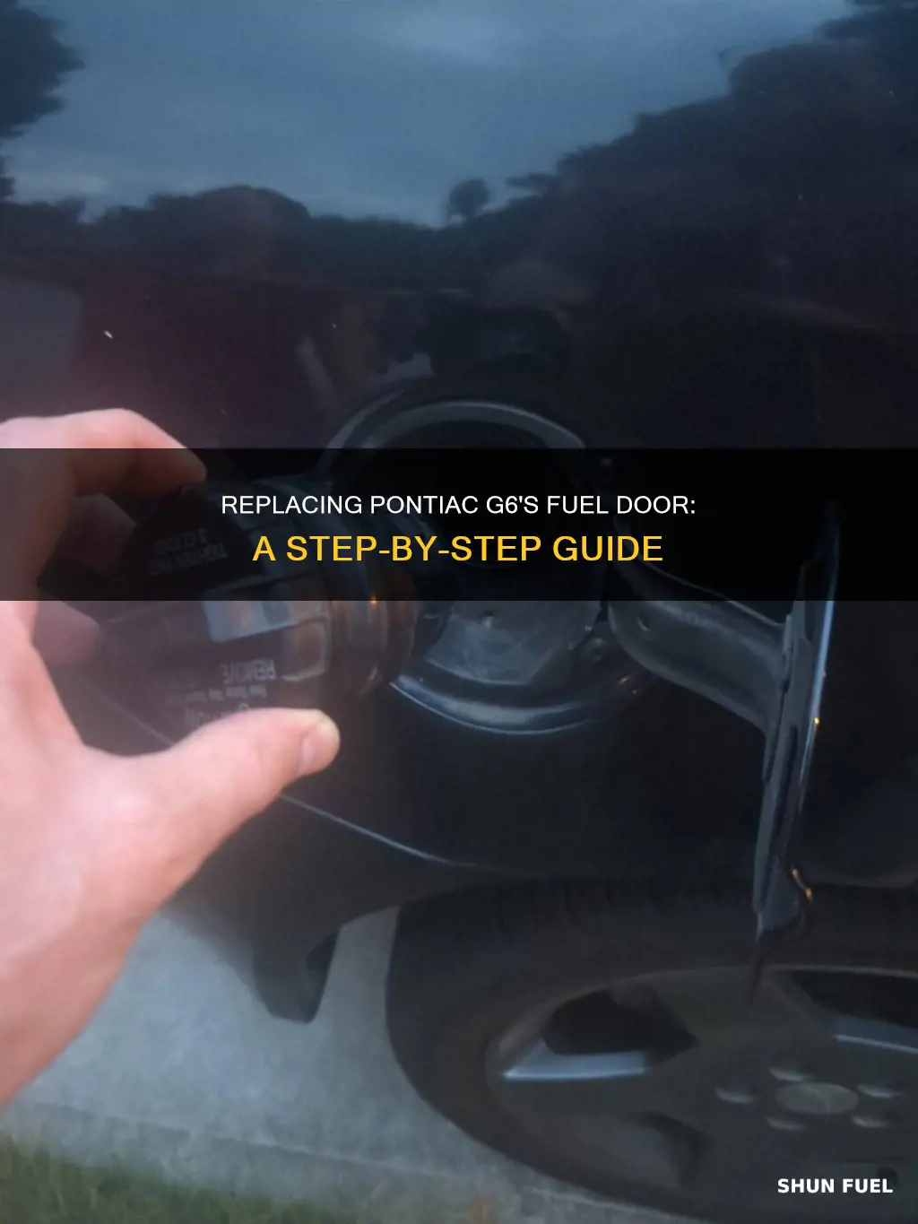 how to remove replace pontiac g6 gas fuel door