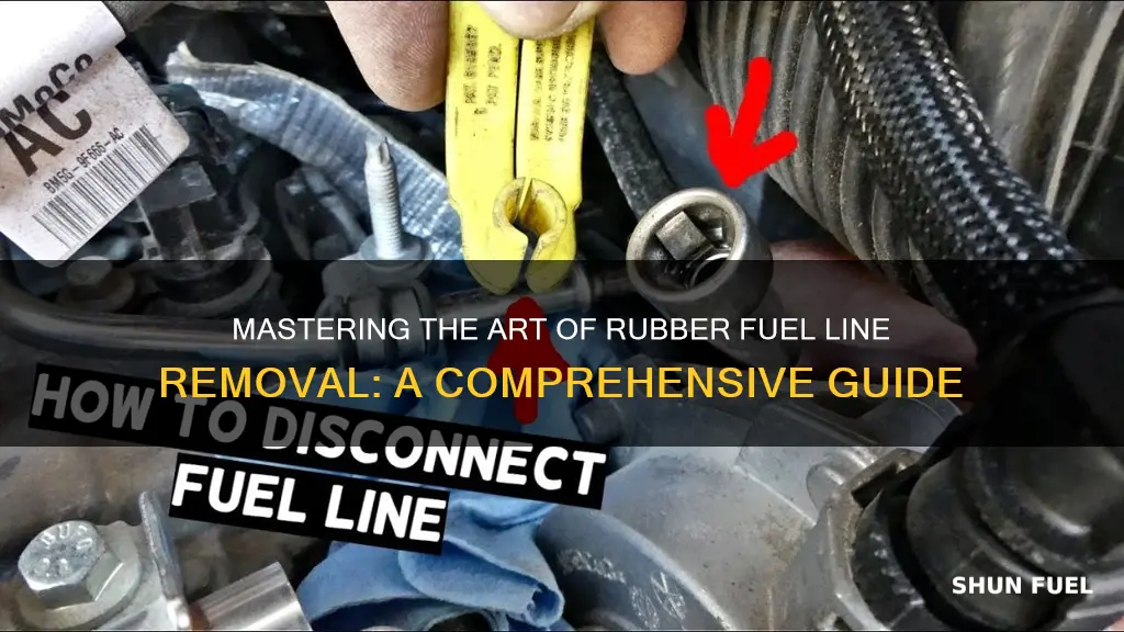 how to remove rubber fuel line