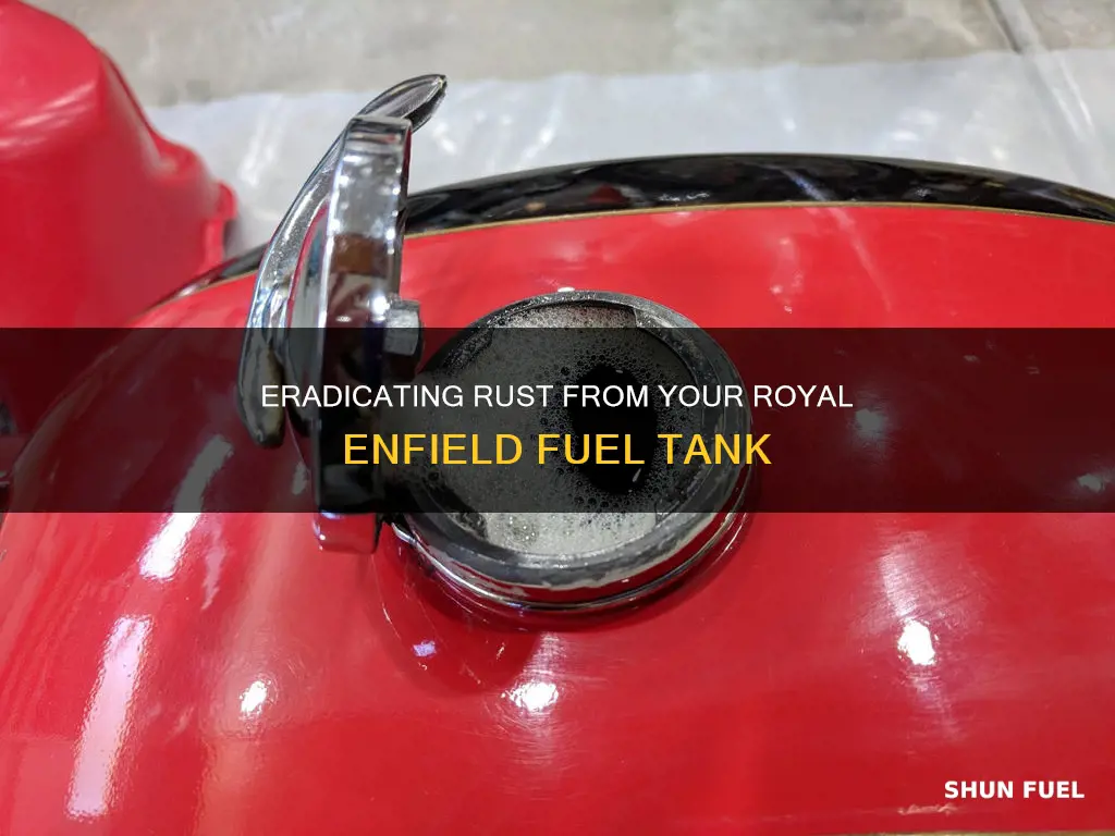 how to remove rust from royal enfield fuel tank