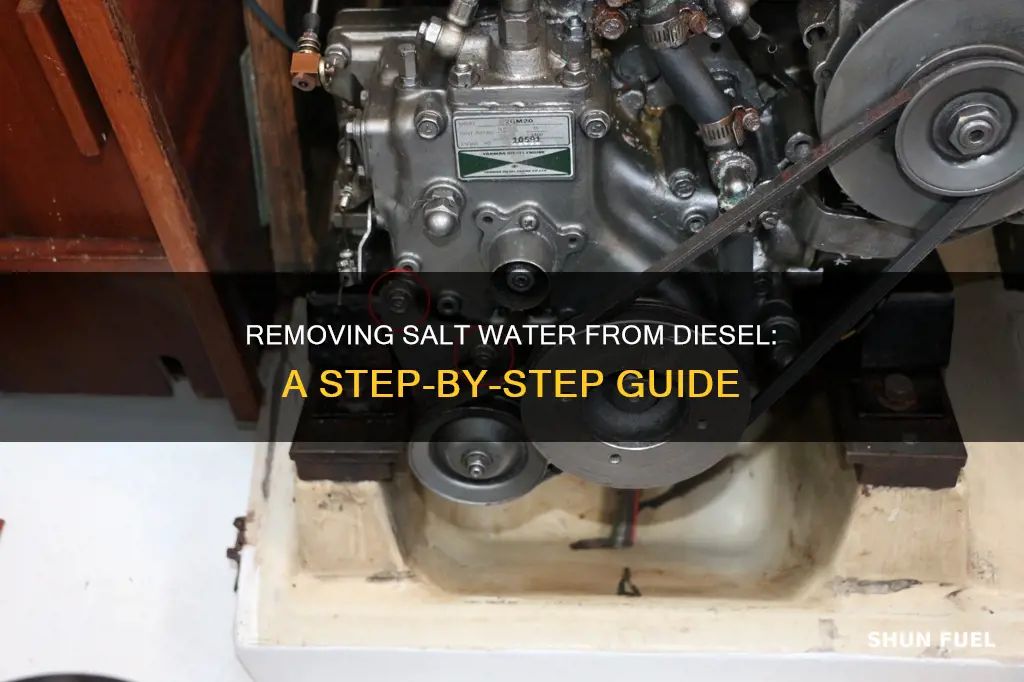 how to remove salt water from diesel fuel