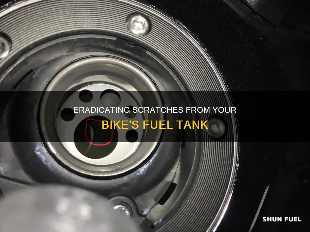 how to remove scratches from bike fuel tank