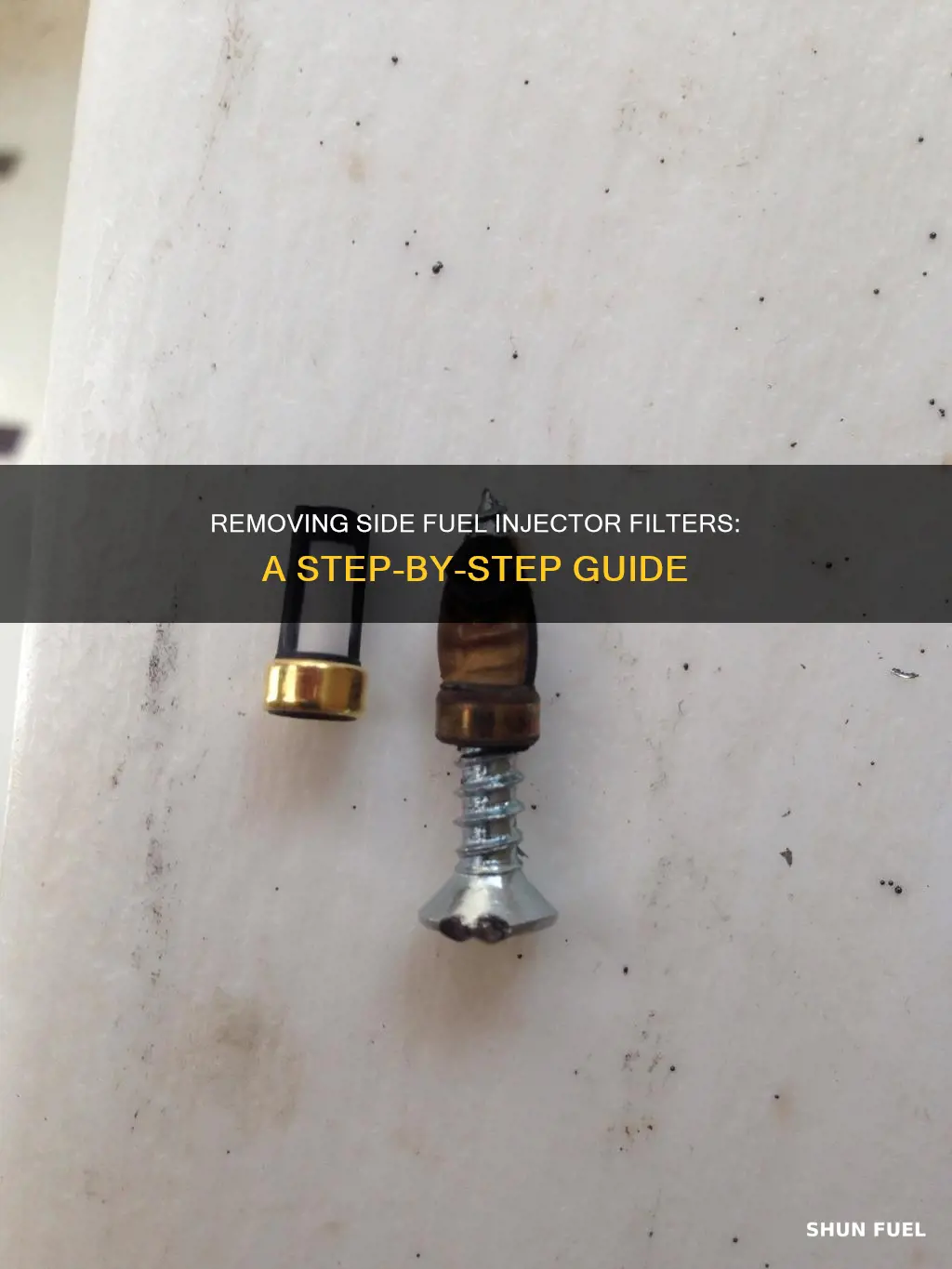 how to remove side fuel injectors filter