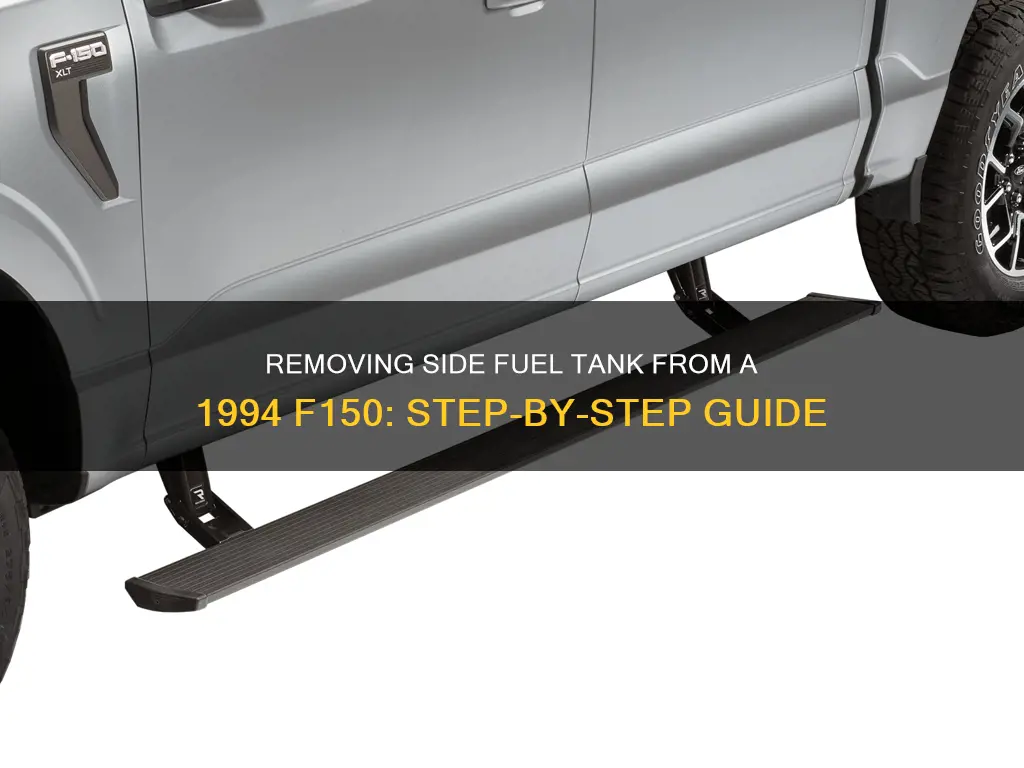 how to remove side fuel tank 1994 f159