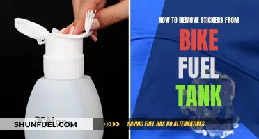 Efficiently Removing Stickers from Your Bike's Fuel Tank