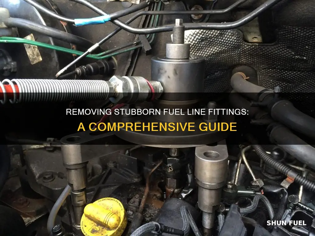 how to remove stubborn fuel line fittings