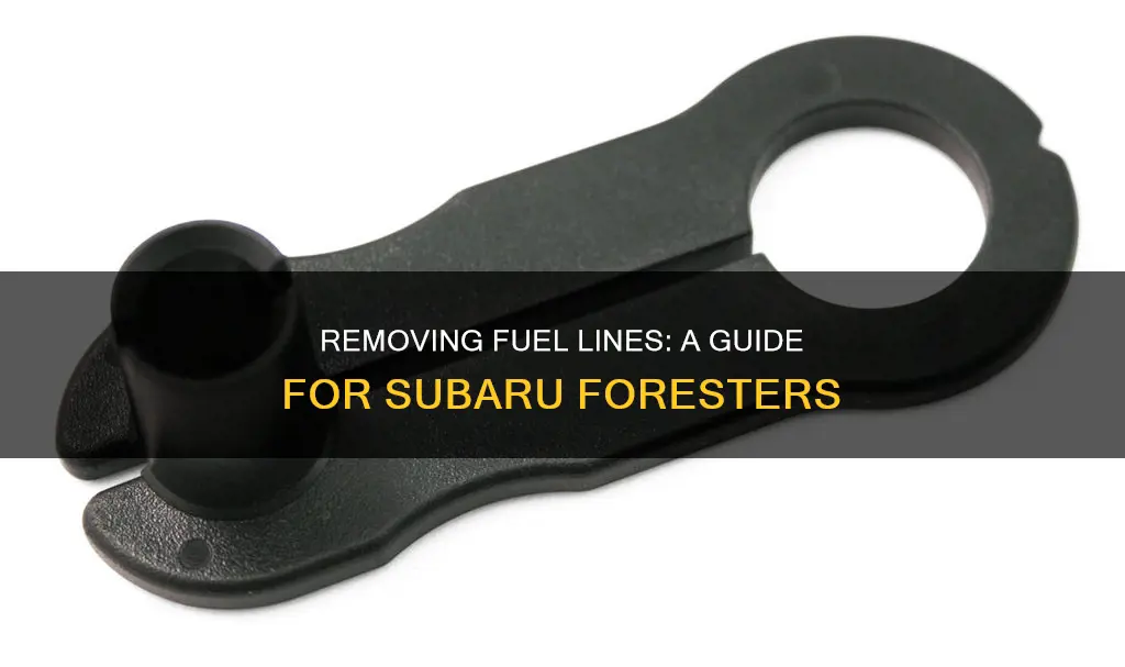 how to remove subaru forester fuel line