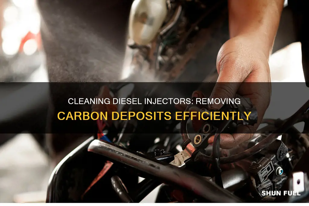 how to remove surface carbon deposits from diesel fuel injectors