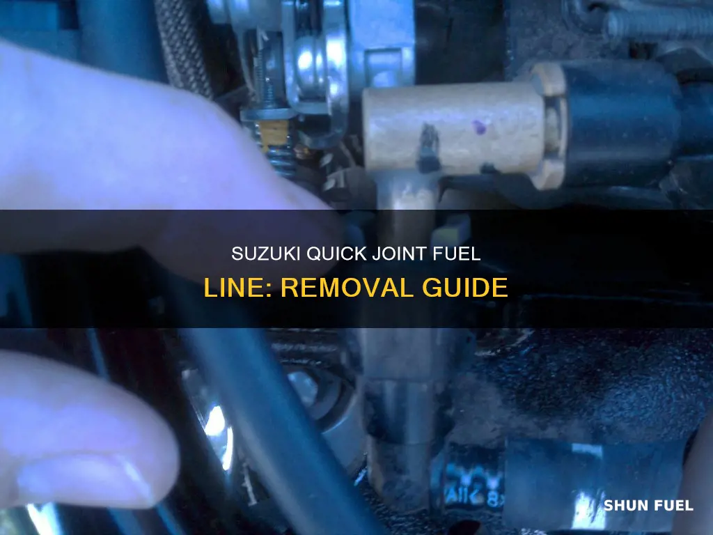 how to remove suzuki quick joint fuel line