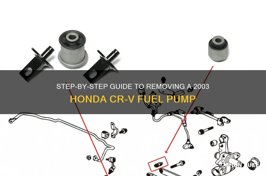 how to remove the 2003 honda crv fuel pump