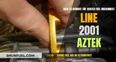 Removing the Fuel Disconnect Line in 2001 Azteks