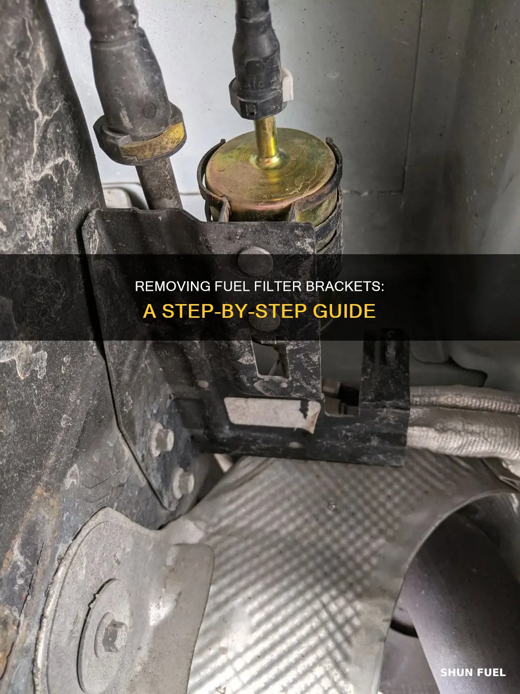 how to remove the fuel filter bracket