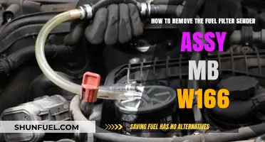 Removing Fuel Filter Sender Assy from MB W166