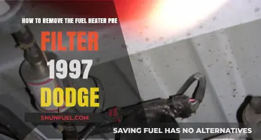 Removing Fuel Heater Pre Filter in '97 Dodge