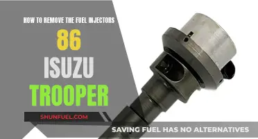 Removing Fuel Injectors: 86 Isuzu Trooper Guide