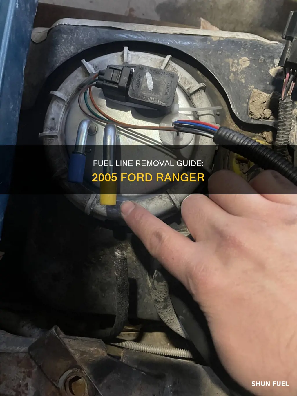 how to remove the fuel line from a 2005 ranger