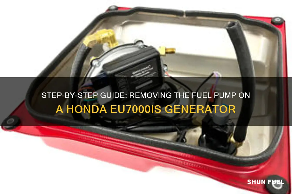 how to remove the fuel pump honda eu 7000is