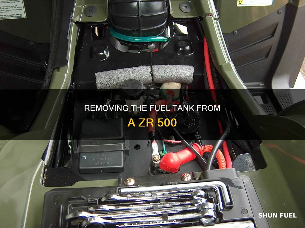 how to remove the fuel tank from a zr 500