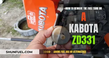Kabota ZD331 Fuel Tank: Removal Guide
