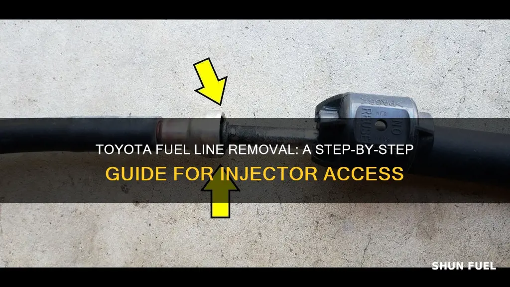 how to remove toyota fuel line from injector